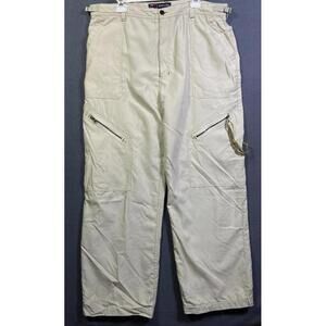 VTG Y2K 90s Bugle Boy Camo Lined Cargo Utility Baggy Skater Pants 42x32 40x31